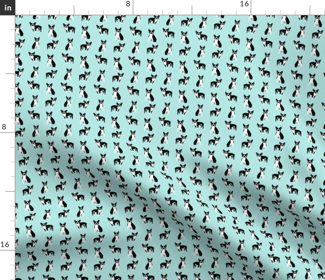 boston terriers mint cute dog fabric best dog design best light mint dog black and white nursery dog fabric