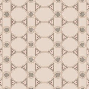 Dawn Sand Stripe and Oval Pattern