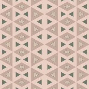 Beige and Green Triangles