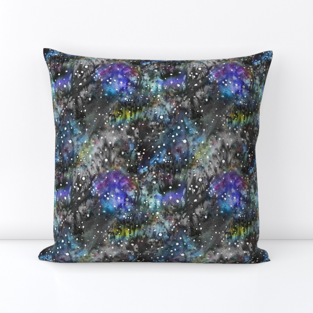 Technicolor Watercolor Galaxy Backdrop