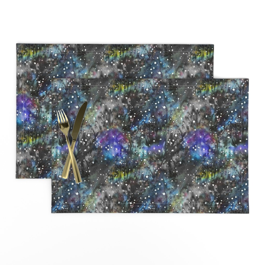 Technicolor Watercolor Galaxy Backdrop