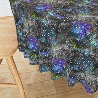 Technicolor Watercolor Galaxy Backdrop