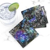 Technicolor Watercolor Galaxy Backdrop