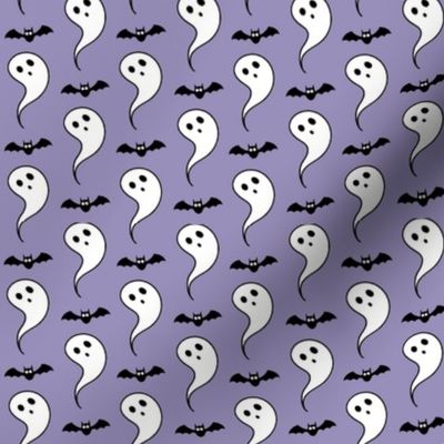 bat and ghost - lilac