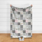 Woodland Friends Baby Blanket - I Woke Up this Cute Girls Nursery Quilt, GL-G rotated