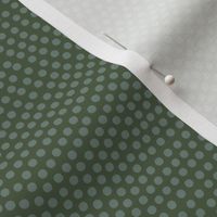 Fibonacci-flower polkadots - slate on olive