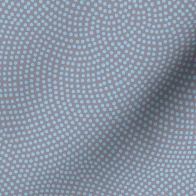 Fibonacci-flower polkadots - light blue on grey