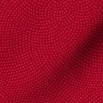 Fibonacci-flower polkadots - ruby red