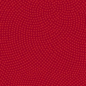 Fibonacci-flower polkadots - ruby red