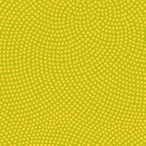 Fibonacci-flower polkadots - yellow on wasabi