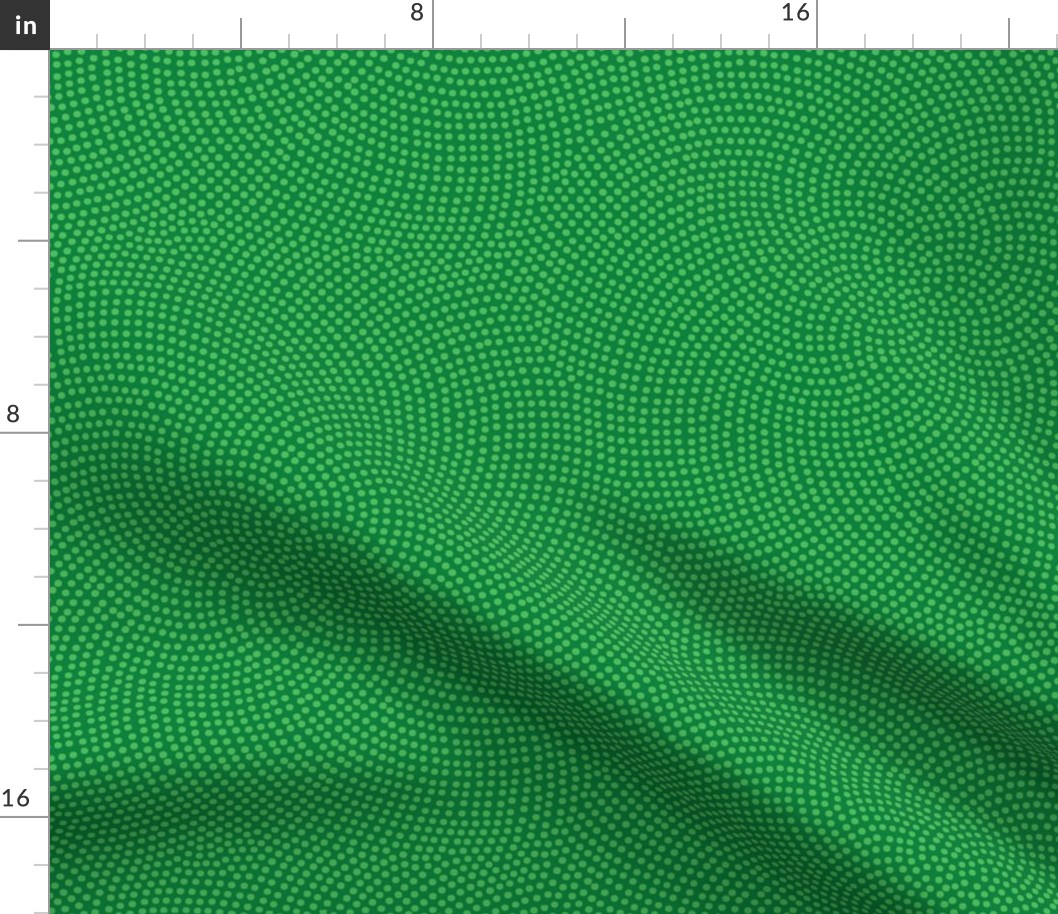 Fibonacci-flower polkadots - spearmint green