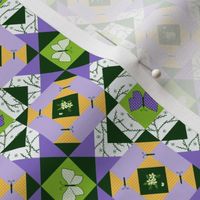 Butterfly Storm Quilt - Iris Garden.