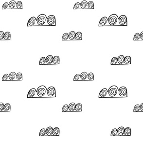 Clouds in the sky weather pattern for kids