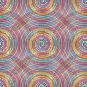 Rainbow Circles Overlapping