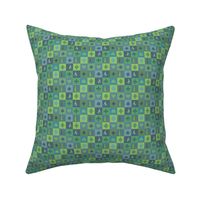 greyhound mosaik, green, blue