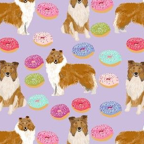 © Pet Friendly - Rough Collie fabric.  Collie owners will love this dog fabric.