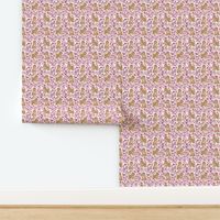 Cavoodle cherry blossom spring floral cute cavapoo pattern pink