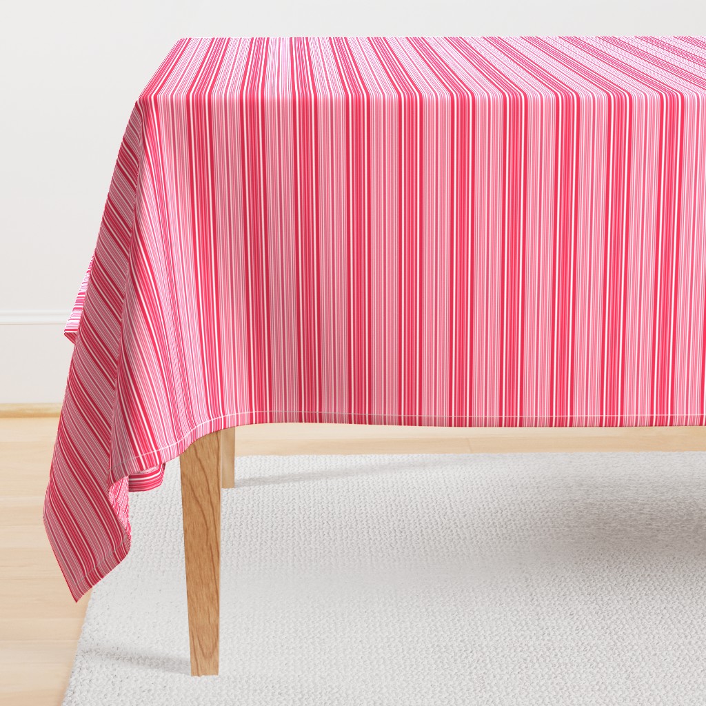 Red, Pink, and White Horizontal Stripes