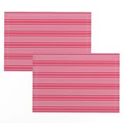 Red, Pink, and White Horizontal Stripes