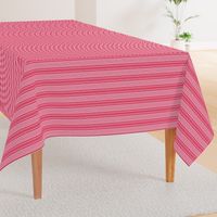 Red, Pink, and White Horizontal Stripes