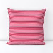 Red, Pink, and White Horizontal Stripes