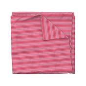 Red, Pink, and White Horizontal Stripes