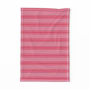 Red, Pink, and White Horizontal Stripes