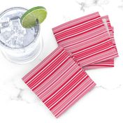 Red, Pink, and White Horizontal Stripes