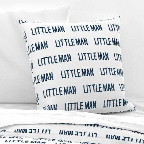 Little Man - Navy  and White nursery - typography -ch-ch