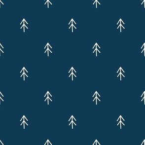 Small Trees on Sailor Blue