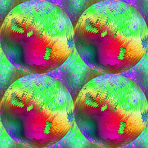 large PLANET SPHERE VIBES PSYCHEDELIC SOLAR ECLIPSE 