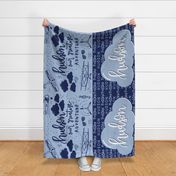 Hudson Name Double Sided Swaddle Aviation Theme