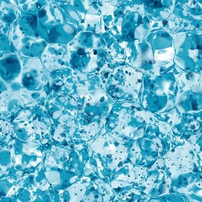 Ocean Water Bubble Splatter Pattern
