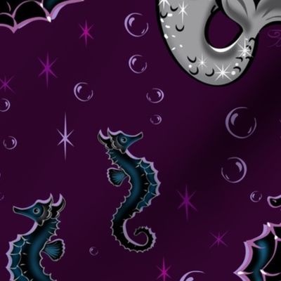 Pearla Mermaid on Purple