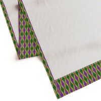 Faux Woven Mardi Gras Diamonds