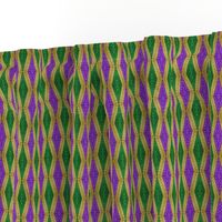 Faux Woven Mardi Gras Diamonds