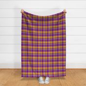 Purple and Gold Madras Straight Set