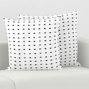 Black and White Painted Dots - Abstract Birch