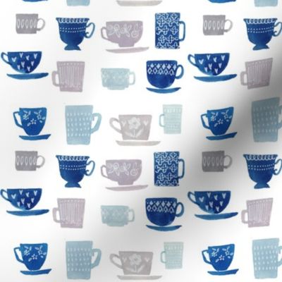Watercolour tea cups