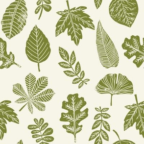 Leaves botanical nature walk autumn fall spring summer pattern green