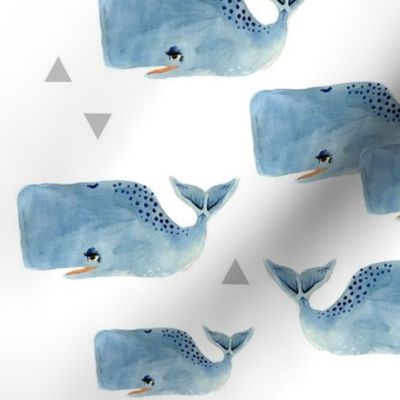 Larger Whale Pod and Triangles