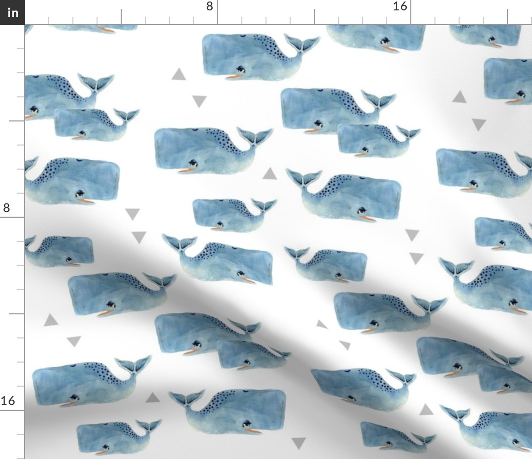 Larger Whale Pod and Triangles