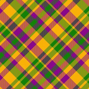 Mardi Gras Madras 45 degree angled