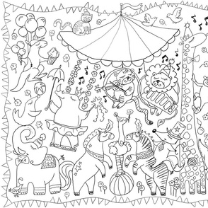 ABC-circus color-in