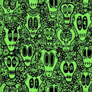 Sugar Skulls - Green