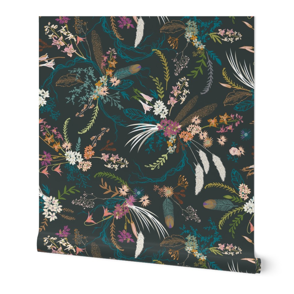 Sheba floral (dark) 