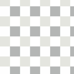 White, Gray & Cream Check Pattern