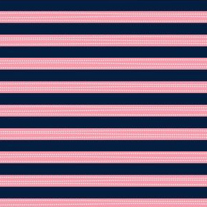 Stripes - Navy + Pink, Sweet Magnolia Collection
