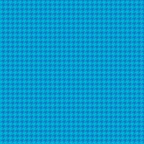 mini houndstooth royal (0073C5) and turquoise  (00AAD4)