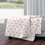  Bear Walk - Soft Peach Plaid